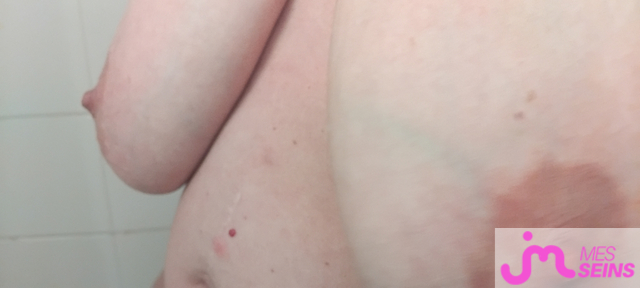 Les tr&egrave;s gros seins de Couple Calin